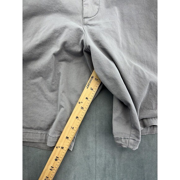 GAP Khakis Shorts Mens 38 Gray 10" Short Pilot Grey Casual Cotton Stretch Summer - Picture 10 of 12